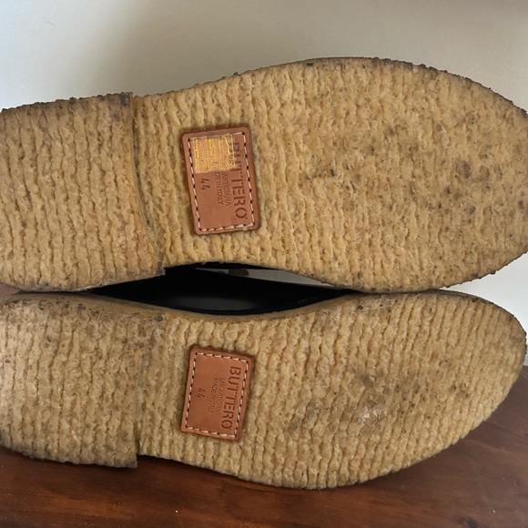 Buttero Shiny Black Leather Men's Boots - Picture 9 of 15